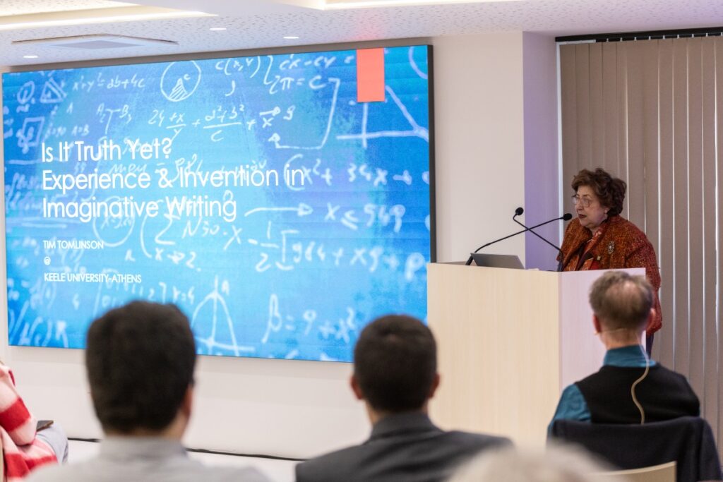 : Ομιλία από τον Καθηγητή Δημιουργικής Γραφής του ΝYU Tim Tomlinson στο Keele Greece 
